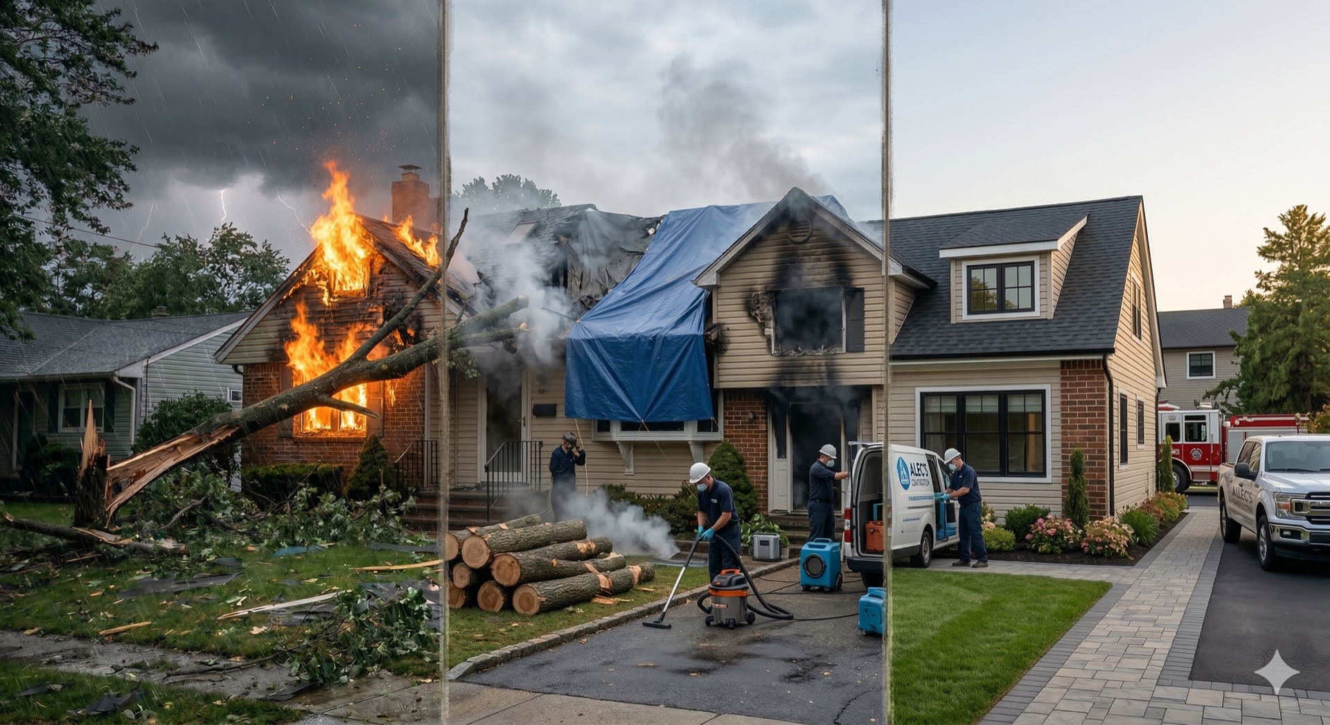 Storm damage restoration in Sayville, NY